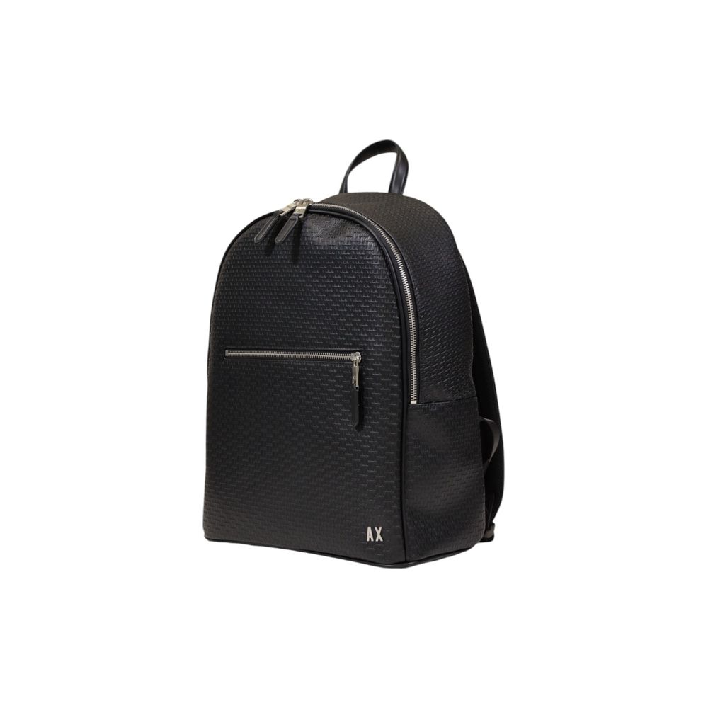 Armani Exchange Black Polyester Backpack