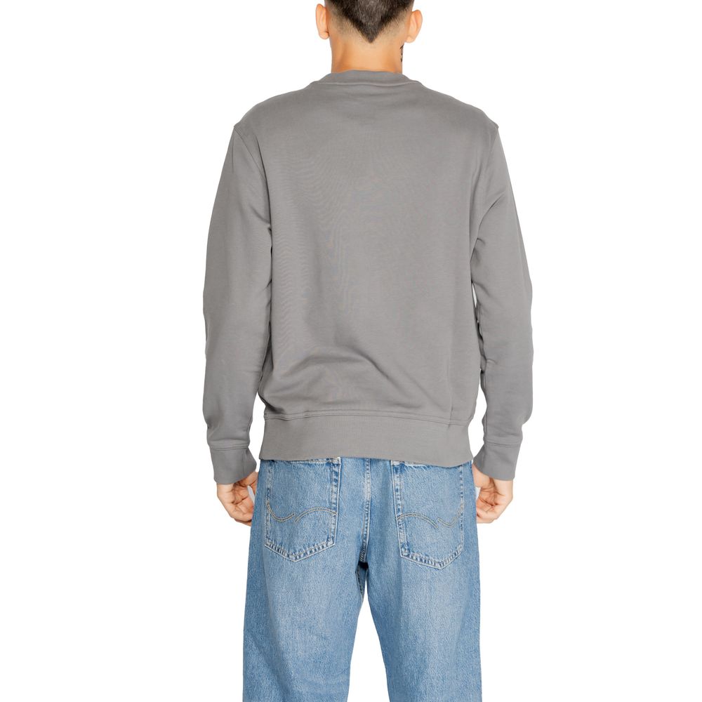 Hugo Boss Gray Cotton Sweater