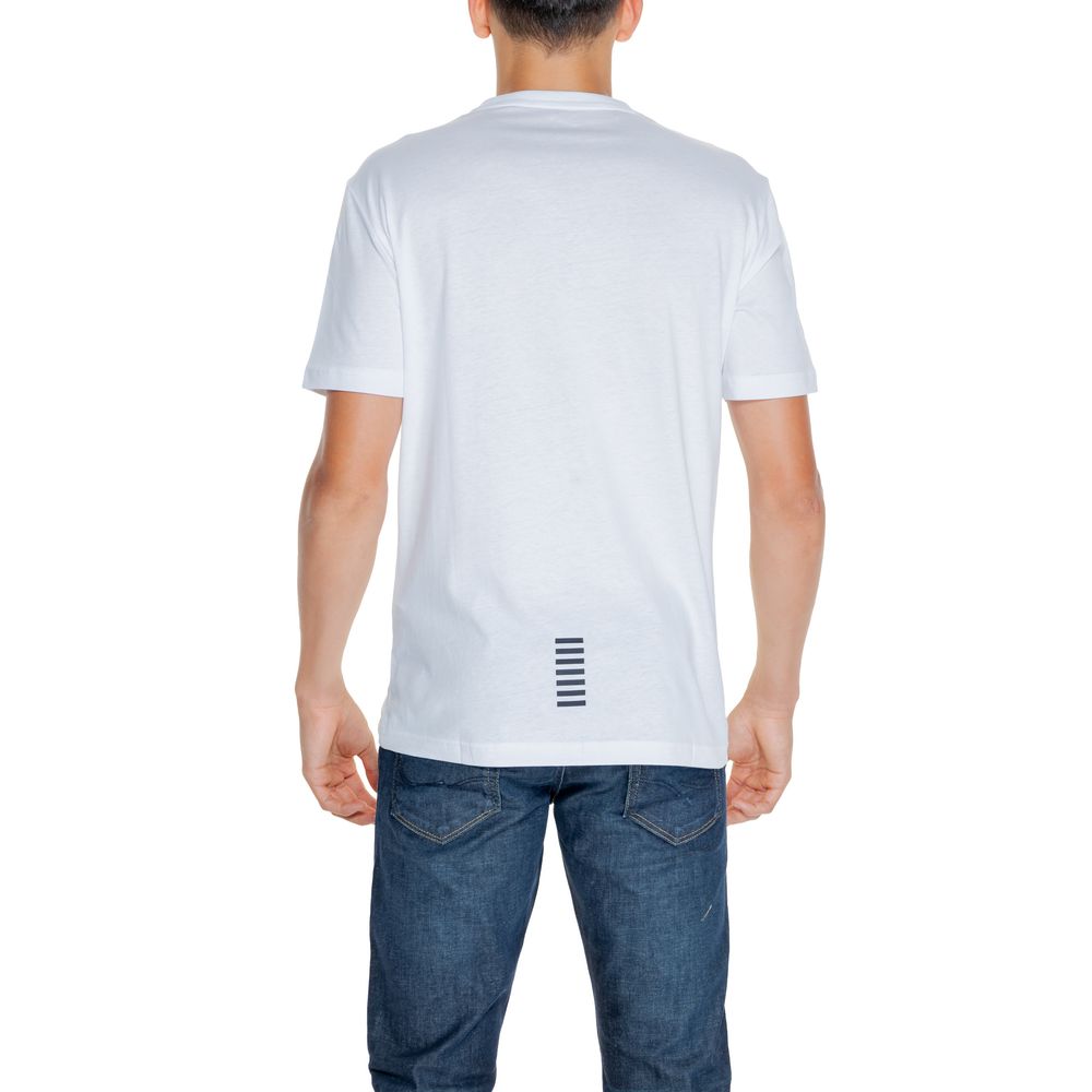 EA7 Emporio Armani White Cotton T-Shirt