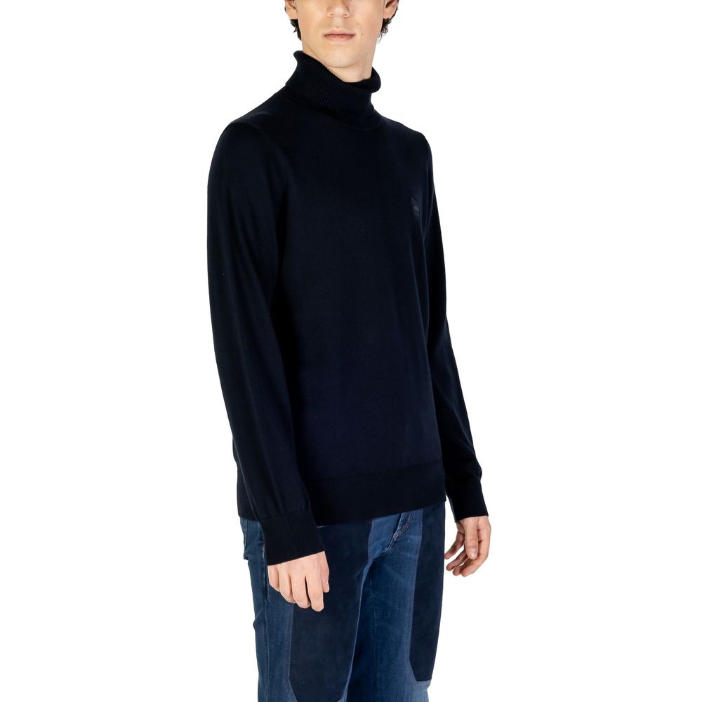 Hugo Boss Blue Cotton Sweater