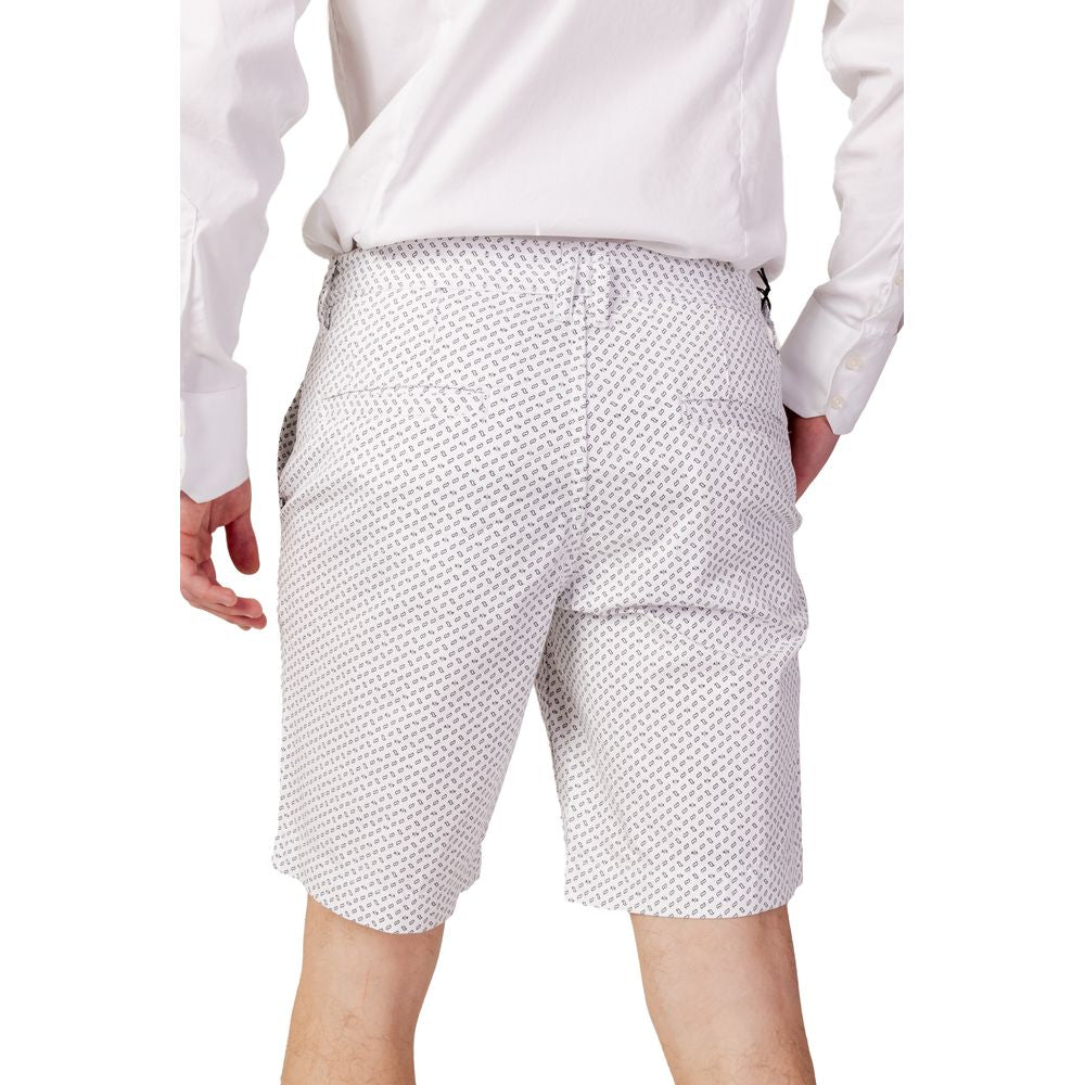 Armani Exchange White Cotton Short