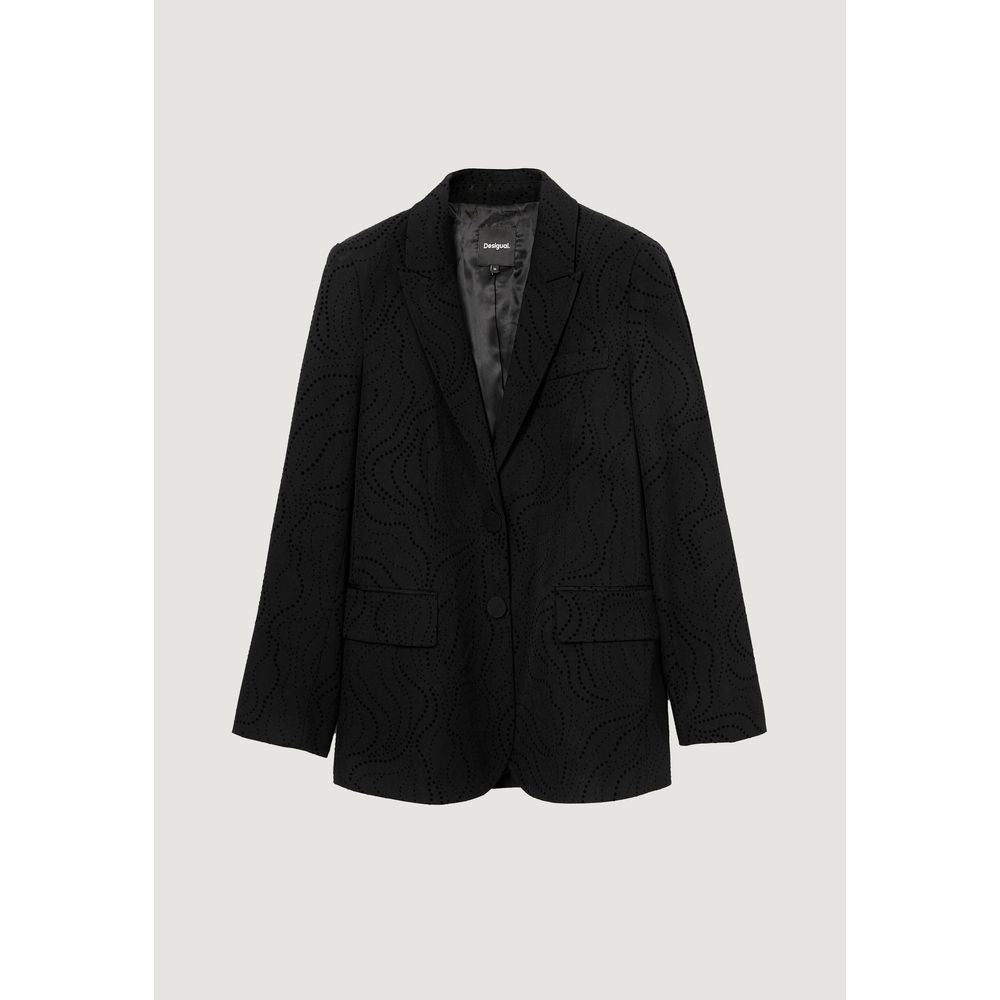 Desigual Black Polyester Suits & Blazer