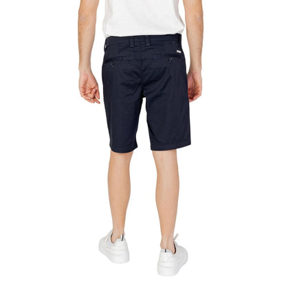 Armani Exchange Blue Cotton Short