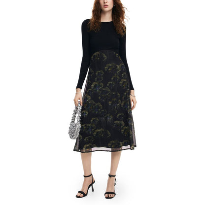 Desigual Black Viscose Dress