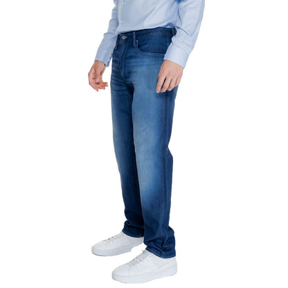 Armani Exchange Blue Cotton Jeans & Pant