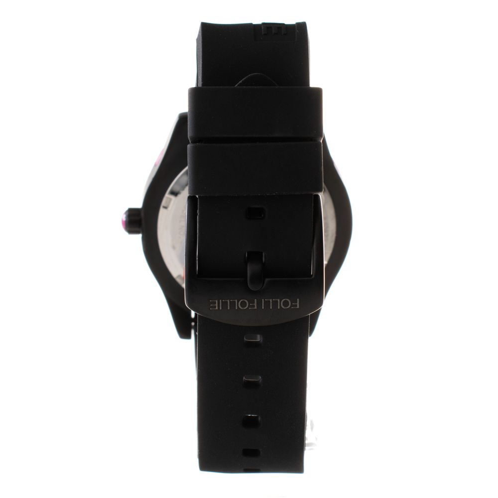 Folli Follie Black Silicone Watch