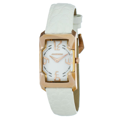 Chronotech White Leather Watch