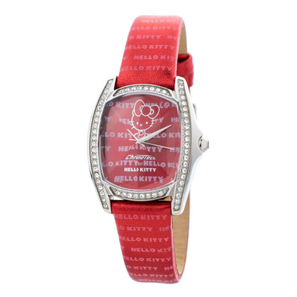 Chronotech Red Leather Watch