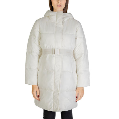 Calvin Klein Jeans Cream Nylon Jackets & Coat