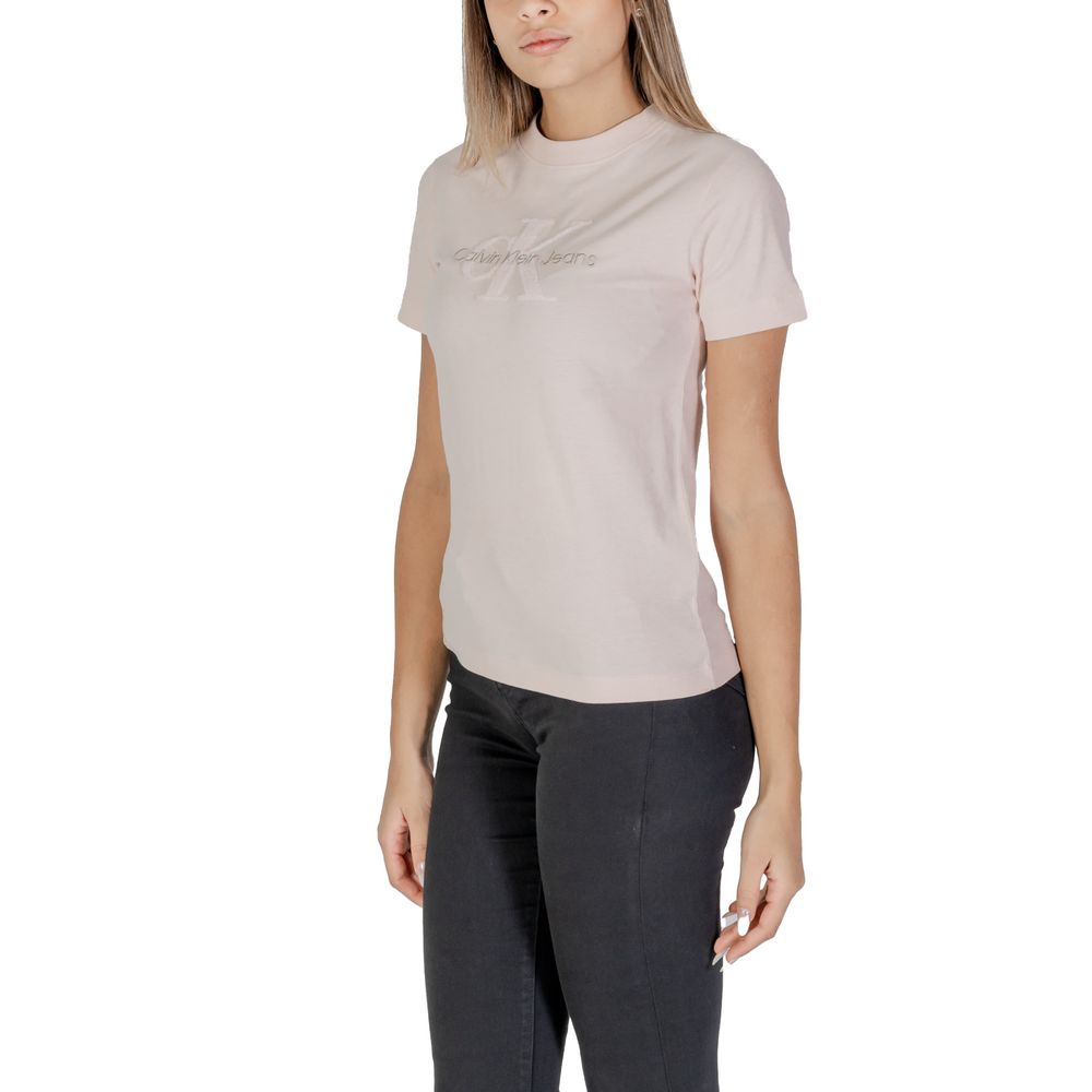 Calvin Klein Jeans Pink Cotton Tops & T-Shirt