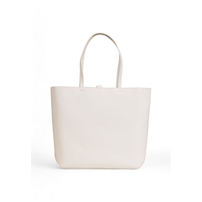 Tommy Hilfiger Cream Polyethylene Handbag