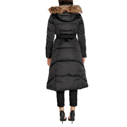 Guess Black Polyester Jackets & Coat