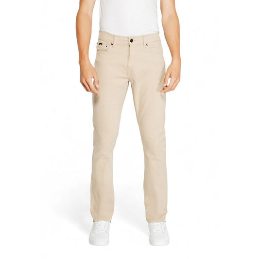 Gas Beige Cotton Jeans & Pant