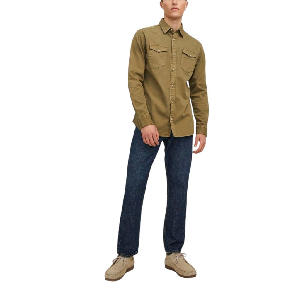 Jack Jones Green Jeans Shirt