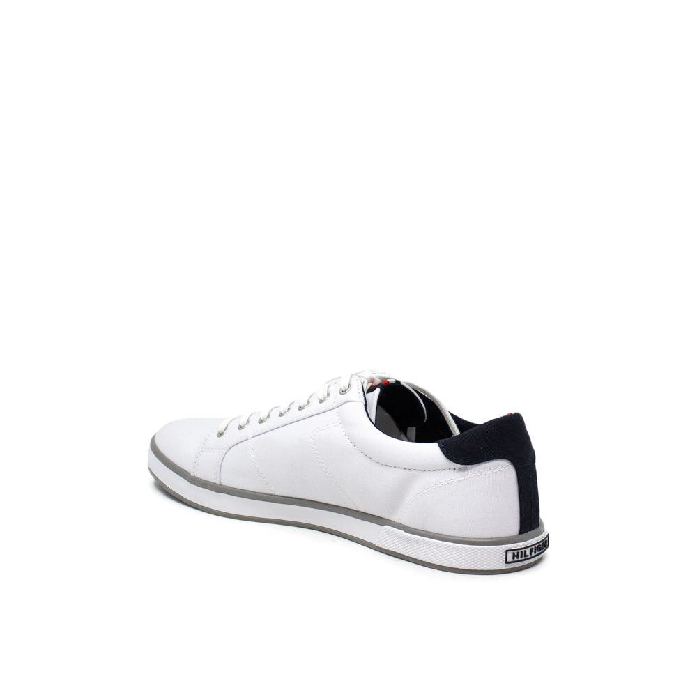 Tommy Hilfiger White Cotton Sneaker