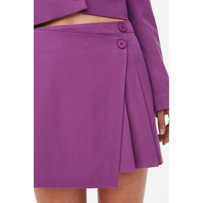 Only Purple Polyester Skirt