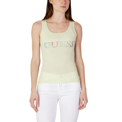 Guess Green Cotton Tops & T-Shirt