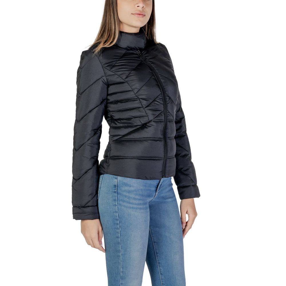 Guess Black Polyamide Jackets & Coat