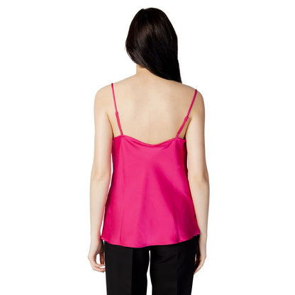 Vila Clothes Pink Polyester Tops & T-Shirt