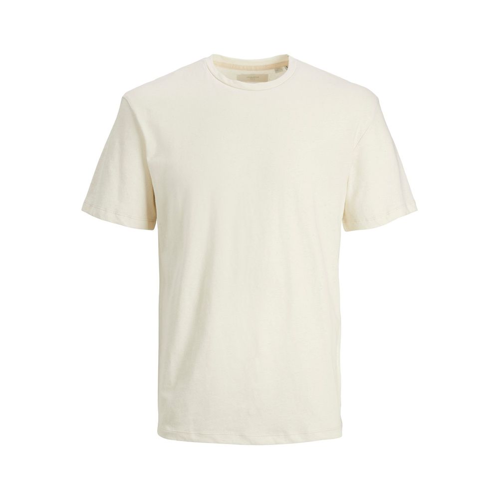 Jack Jones Cream Cotton T-Shirt