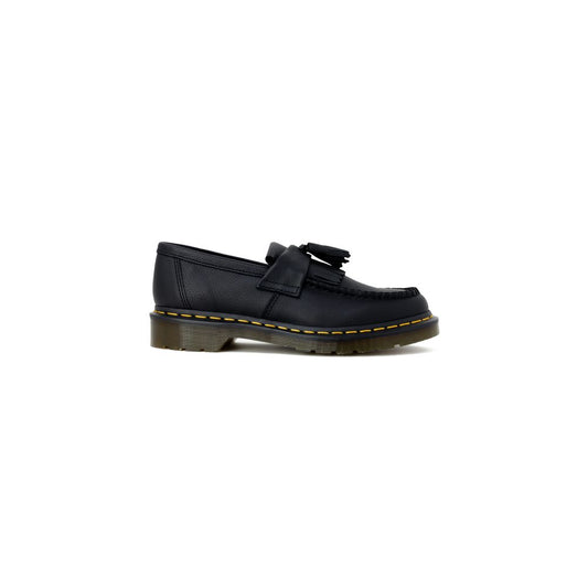 Dr. Martens Black Leather Flat Shoe