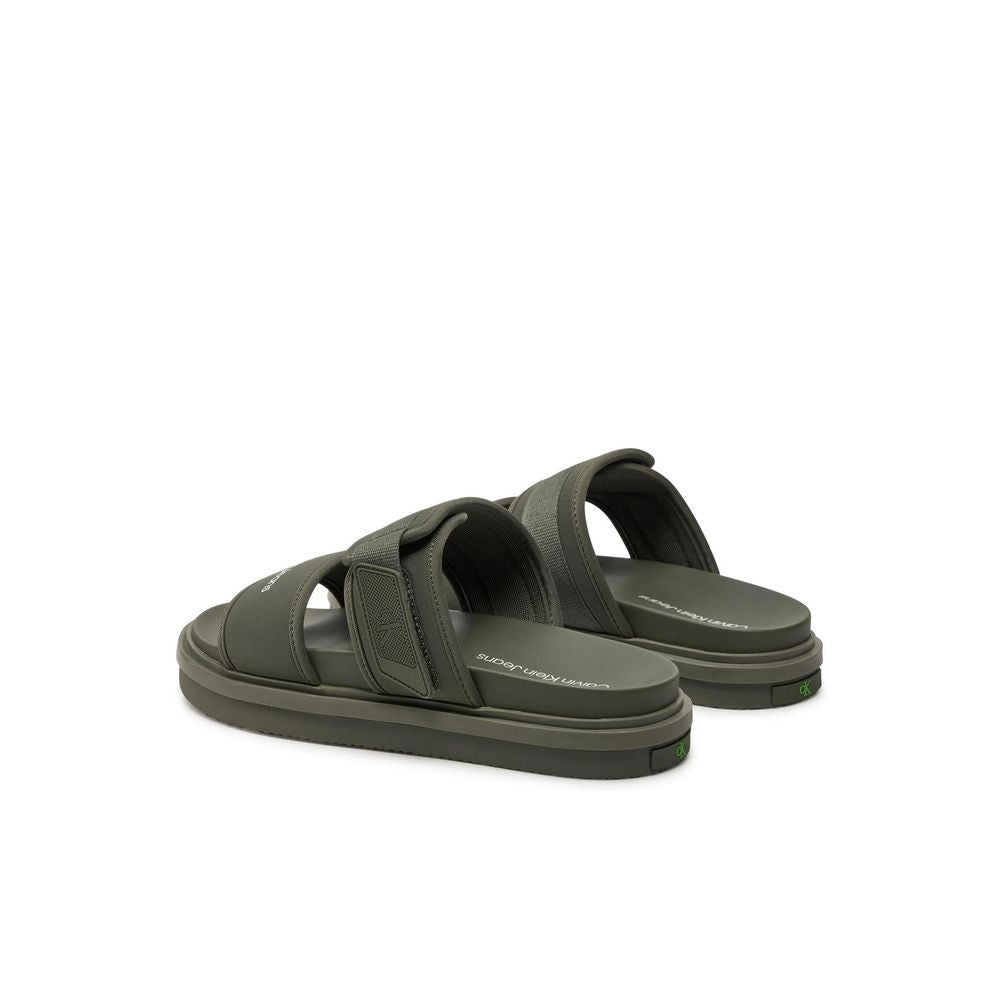 Calvin Klein Jeans Green Recycled Polyester Sandal