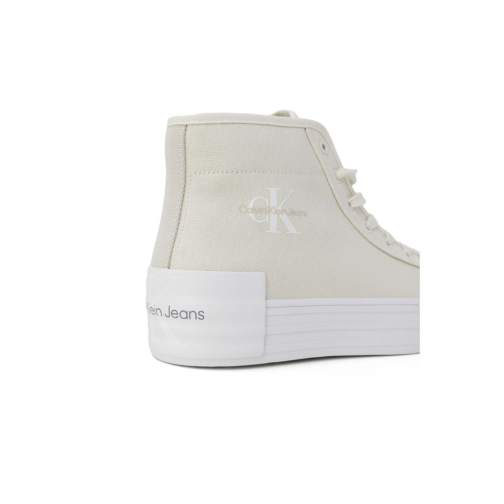 Calvin Klein Jeans Beige Recycled Cotton Sneaker