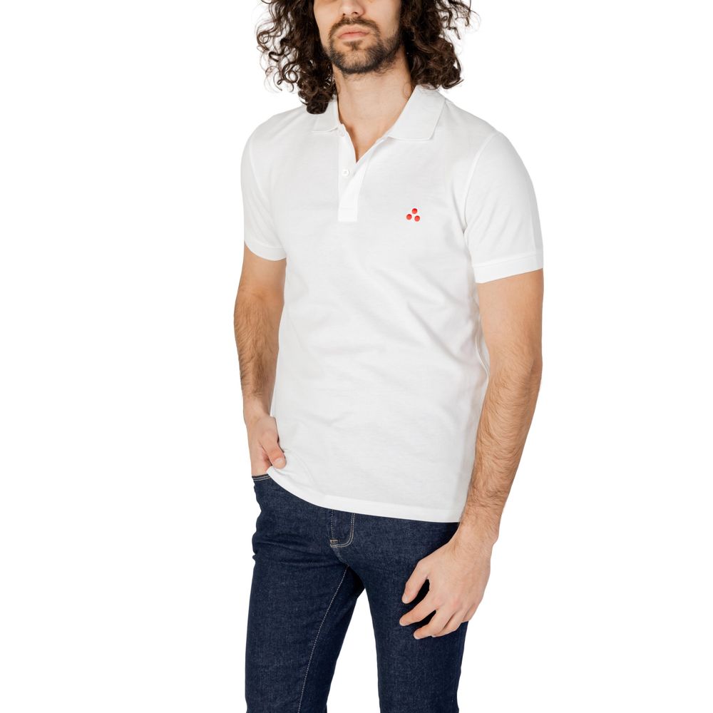 Peuterey White Cotton Polo Shirt