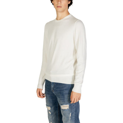 Gianni Lupo Cream Polyester Sweater