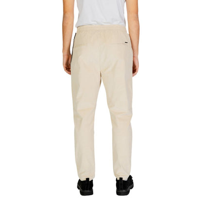 Gianni Lupo Cream Cotton Jeans & Pant