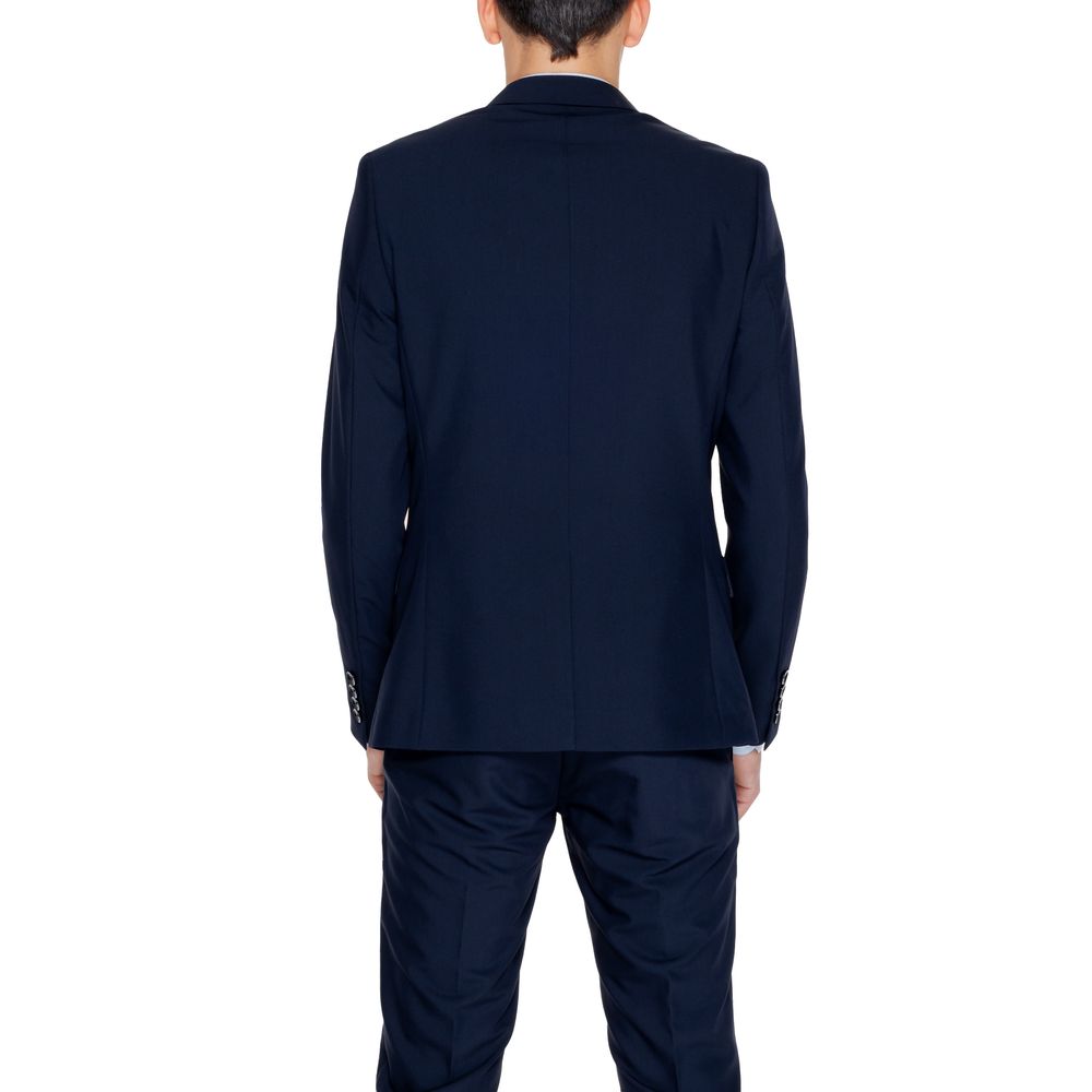 Antony Morato Blue Polyester Suit