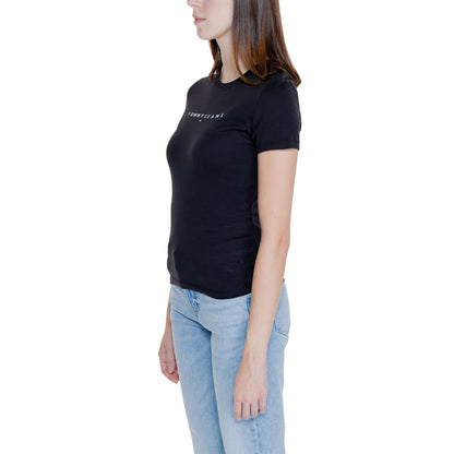 Tommy Hilfiger Jeans Black Cotton Tops & T-Shirt