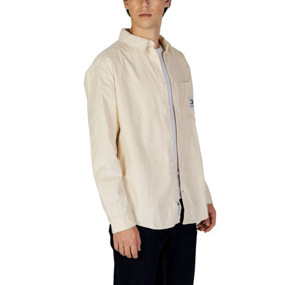 Tommy Hilfiger Jeans Beige Organic Cotton Shirt