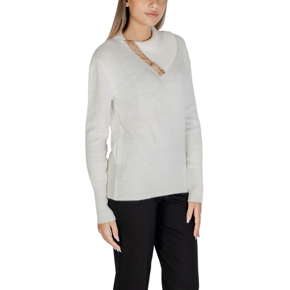 Alviero Martini Prima Classe White Viscose Sweater