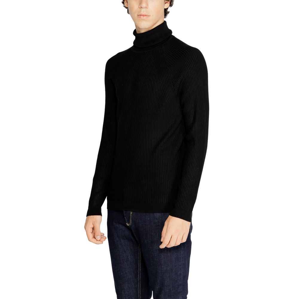 Antony Morato Black Viscose Sweater