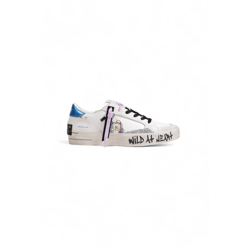 Crime London White Leather Sneaker