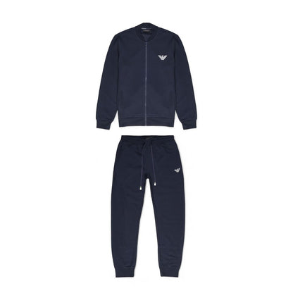 Emporio Armani Underwear Blue Cotton Sweatsuit