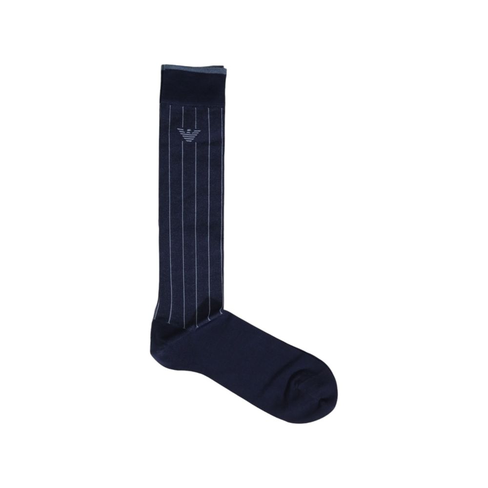 Emporio Armani Underwear Blue Cotton Sock