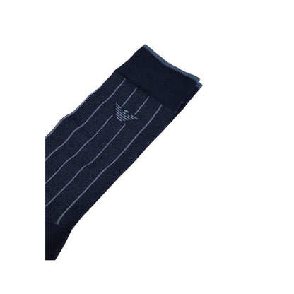 Emporio Armani Underwear Blue Cotton Sock