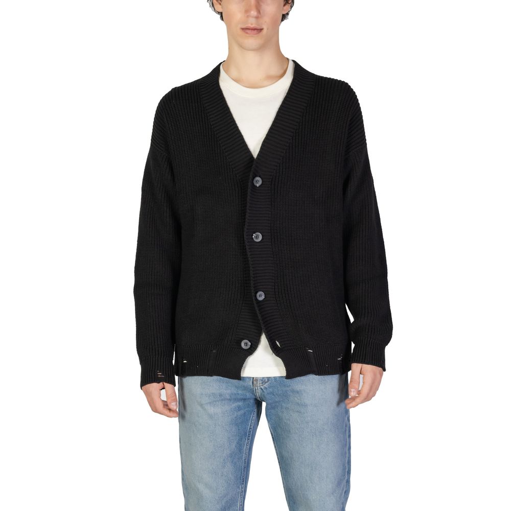 Underclub Black Cotton Cardigan