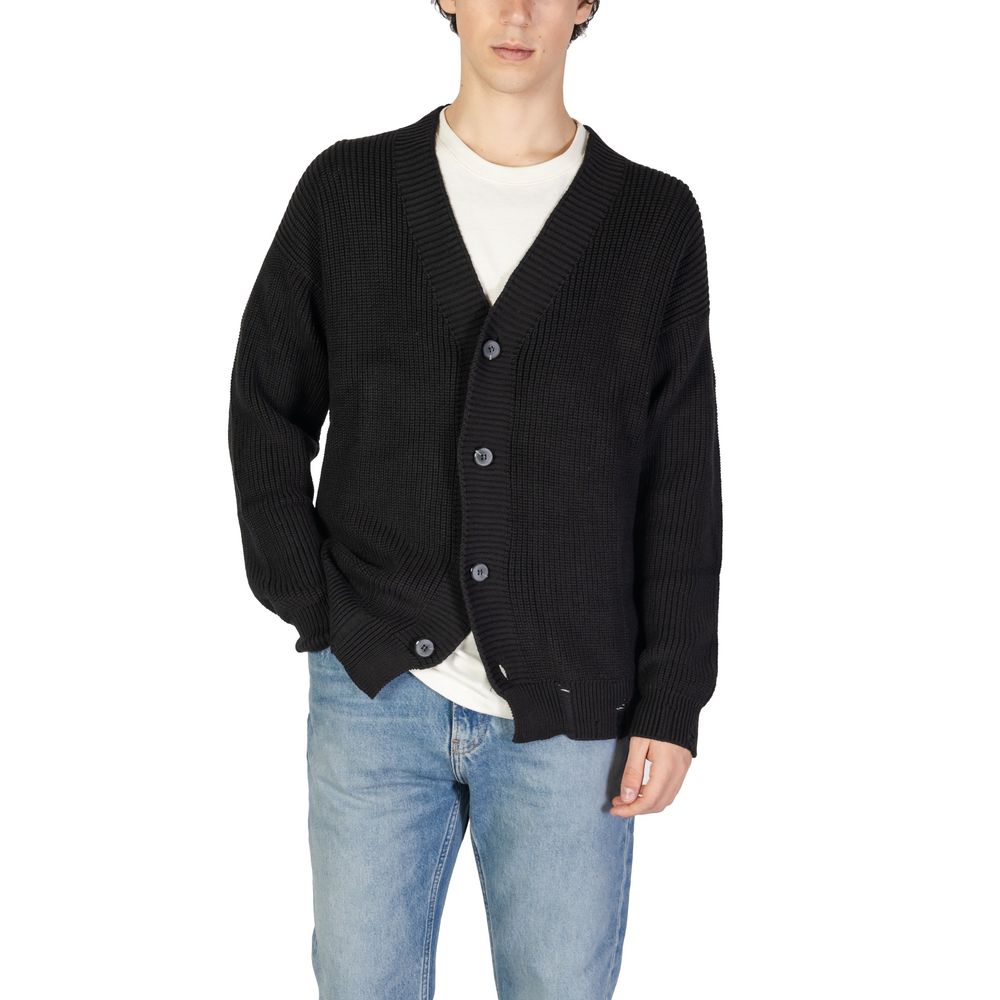 Underclub Black Cotton Cardigan