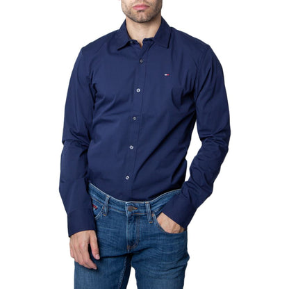 Tommy Hilfiger Jeans Blue Cotton Shirt