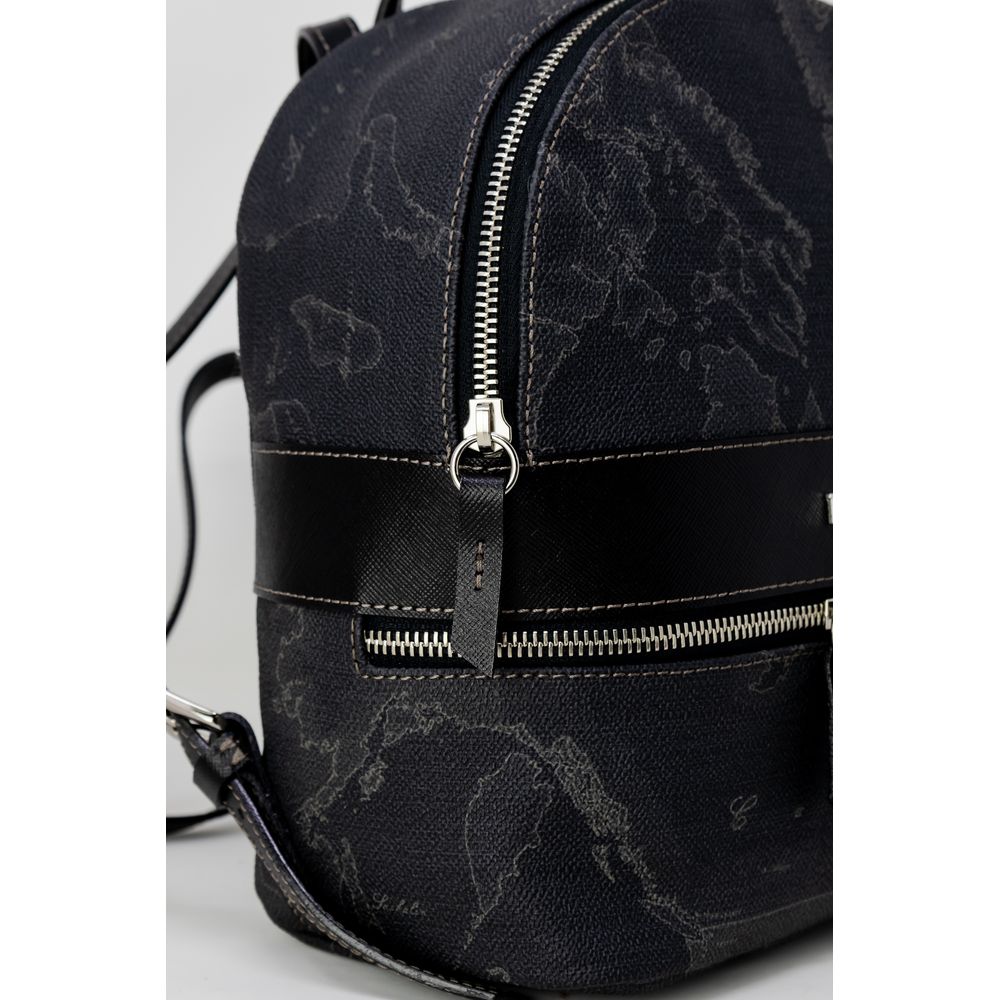 Alviero Martini Prima Classe Black Leather Backpack