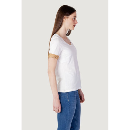 Alviero Martini Prima Classe Cream Cotton Tops & T-Shirt