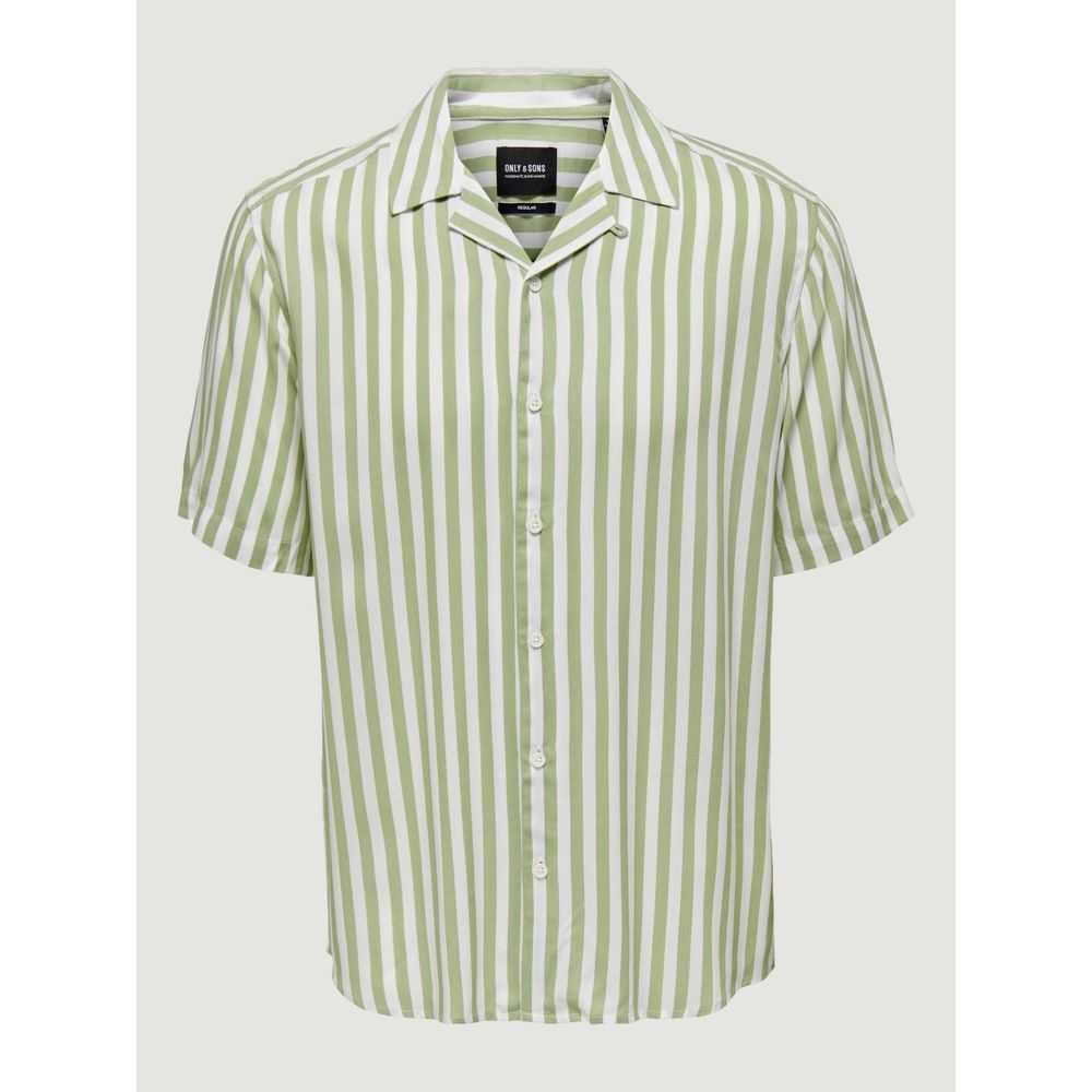 Only & Sons Green Viscose Shirt