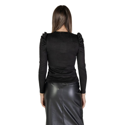 Jacqueline De Yong Black Polyester Tops & T-Shirt