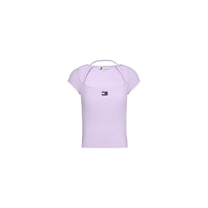 Tommy Hilfiger Jeans Purple Recycled Polyester Tops & T-Shirt