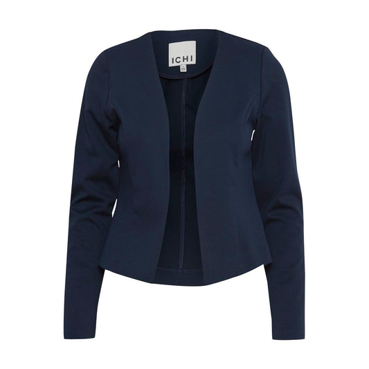 ICHI Blue Polyester Suits & Blazer