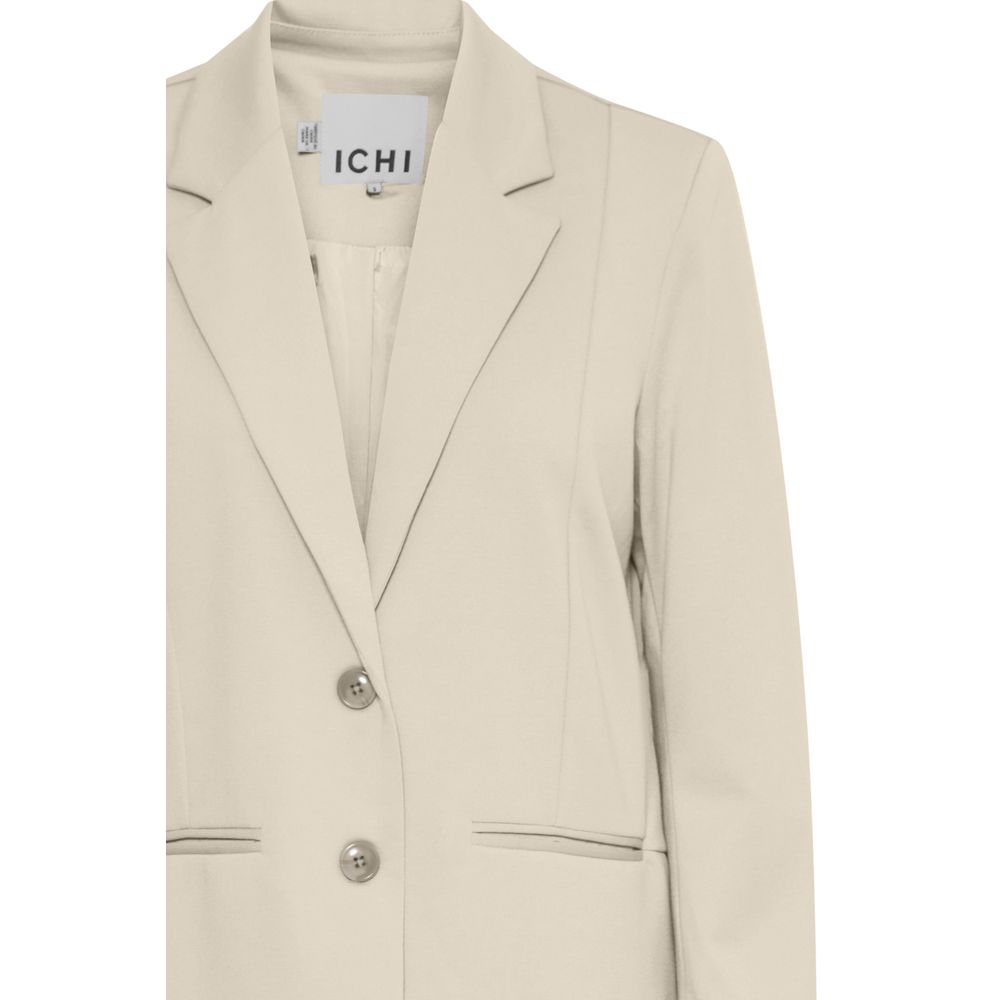 ICHI Beige Recycled Polyester Suits & Blazer