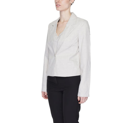 Vero Moda Gray Polyester Suits & Blazer